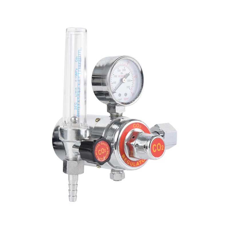 Regulador de CO2 de dióxido de carbono de tipo calentado Regulador de gas de latón completo con presión ajustable